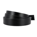 Lanière en cuir de collet tannage végétal noir de 3,4 mm, produit par Deco Cuir, visible en gros plan.
