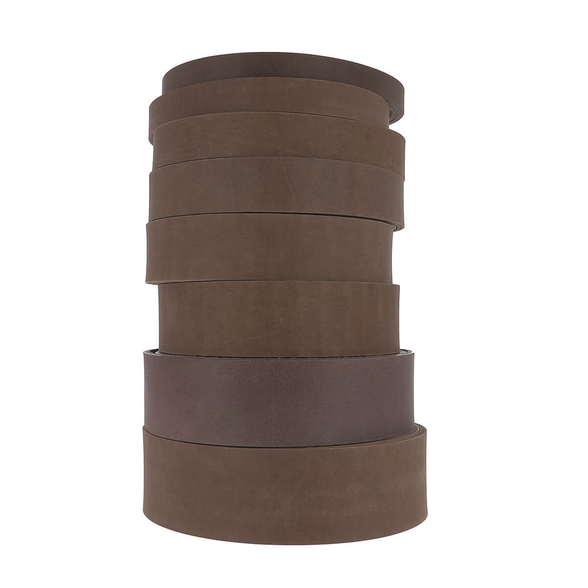 Lanière en cuir de collet Deco Cuir, tannage végétal, marron foncé, épaisseur 3,4 mm, finition élégante.