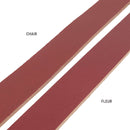 Lanière en cuir de collet rouge carmin, tannage végétal, nourri et foulonné, épaisseur 3,4 mm, par Deco Cuir.