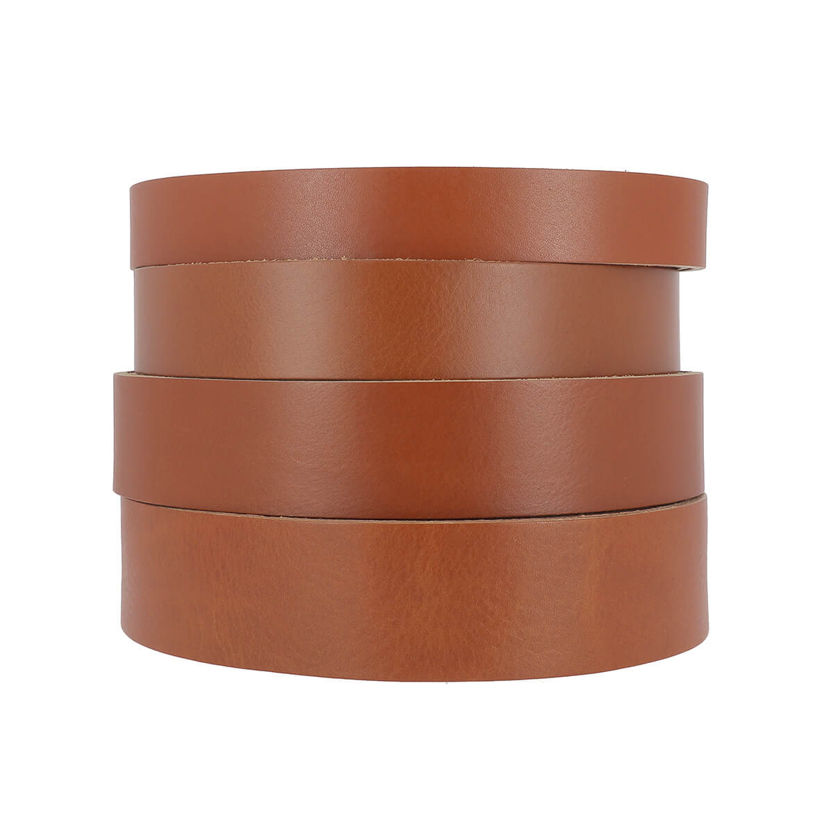 Lanière en cuir de collet marron, tannage végétal, finition nourrie et foulonnée, épaisseur 3,4mm, par Deco Cuir.