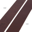 Lanière en cuir de collet nourri, tannage végétal, couleur chocolat, épaisseur 3,2 mm, de la marque Deco Cuir.