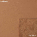 Morceau de cuir de vachette SWEET 2 FAUVE, peau de cuir authentique pour maroquinerie ou couture.