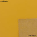 Morceau de cuir SWEET 2 en jaune soleil, de haute qualité, pour création artisanale, conçu par une marque indépendante.