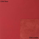 Morceau de peau de cuir de vachette rouge SWEET 2, tissu en cuir naturel et texturé, de haute qualité, fabriqué par Autres.