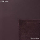 Morcellement de peau de cuir de vachette SWEET 2 en prune, surface texturée, pour confection ou décoration.