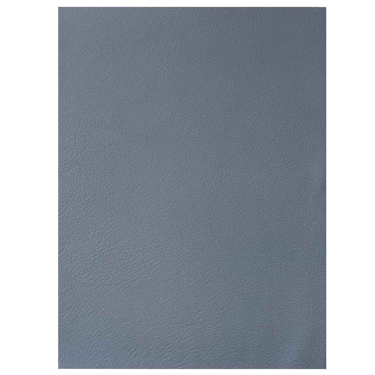 Morceau de cuir SWEET 2 en gris bleu, texture souple, pour la confection ou la décoration, image détaillée.