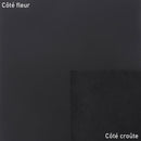 Morceau de cuir en veau noir SATINLYS, finition satinée, pour création de maroquinerie ou accessoires.
