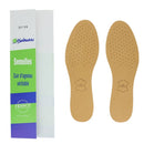 Semelles confort en cuir Balmau avec dessous en latex mousse et charbon actif pour un confort optimal.