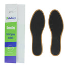 Semelles confort en cuir Balmau avec dessous en latex mousse et charbon actif, pour chaussures de pointure 35-36.
