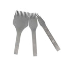 Jeu de 3 griffes à frapper de précision Deco Cuir, outils gaucher, tête de 3 mm, pour manipulation précise du cuir.