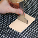 Outil Deco Cuir pour fente de CB vertical, emporte-pièce à frapper de 57 mm, en métal pour travail du cuir.