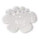 Pack de 3 gabarits Deco Cuir pour bouts de ceinture ronds, ovals et ogives en mm, outil de couture et maroquinerie