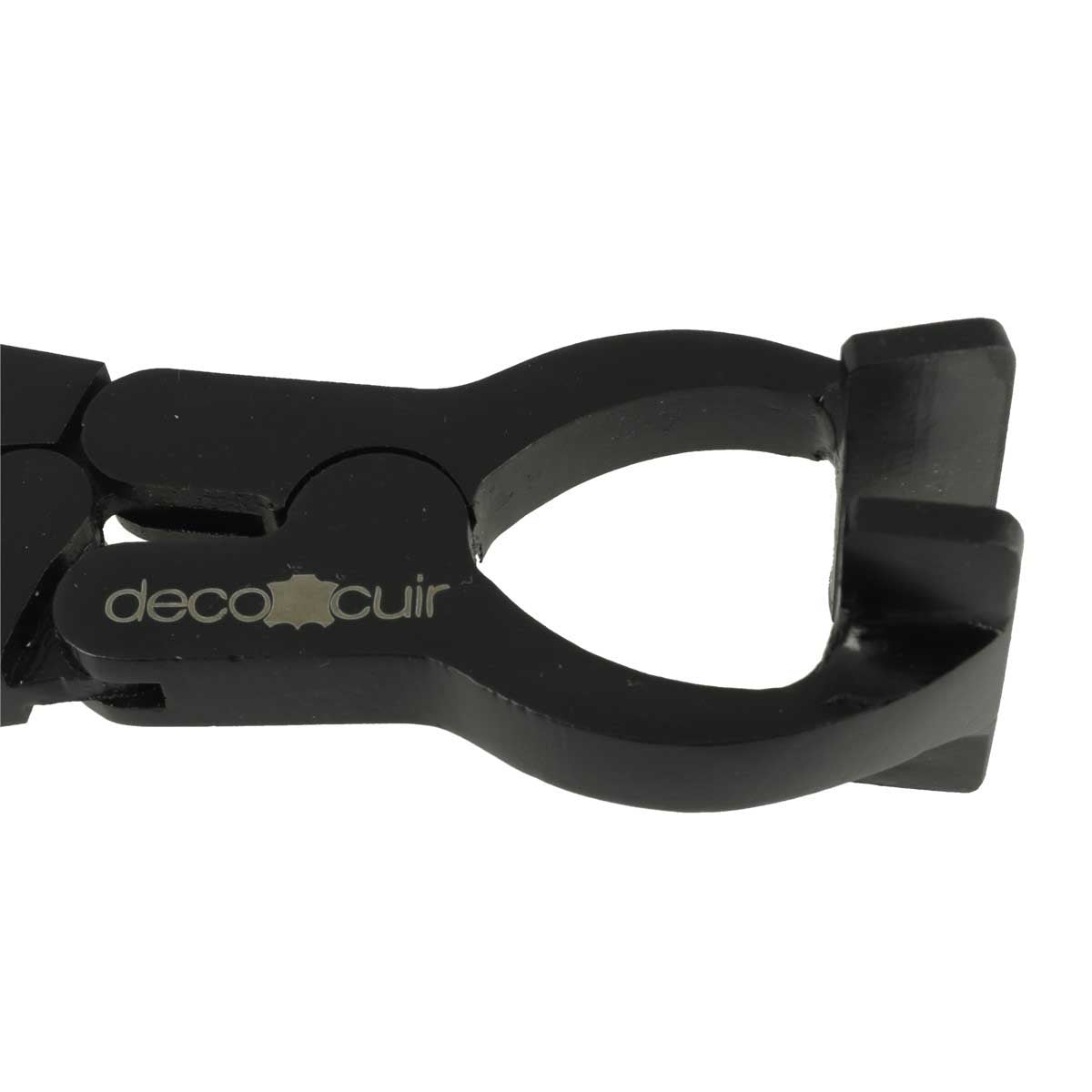 Pince à tirer démultipliée Deco Cuir de 20cm, outil pour travaux de cuir, image montrant la pince en métal.