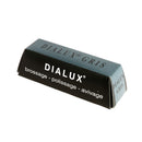 Pâte à polir Dialux vert, bleu et gris pour outils, affinée pour polissage précis, image montrant les différentes couleurs.