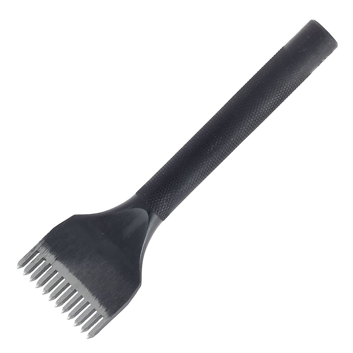 Griffe à frapper Oka avec pointe diamant, 12 dents, entraxe 2,50 mm, outil robuste pour travaux précis.