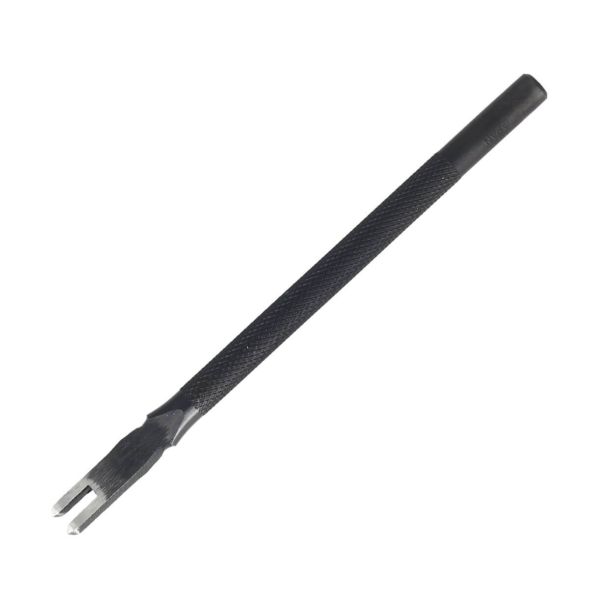 Griffe à frapper Oka avec pointe diamant, entraxe 4 mm, outil de précision pour travaux de bijouterie ou artisanat.