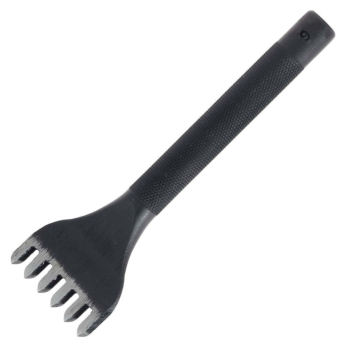 Griffe à frapper Oka avec pointe diamant, entrée de 6 mm, 6 dents, outil de frappe en acier robuste.