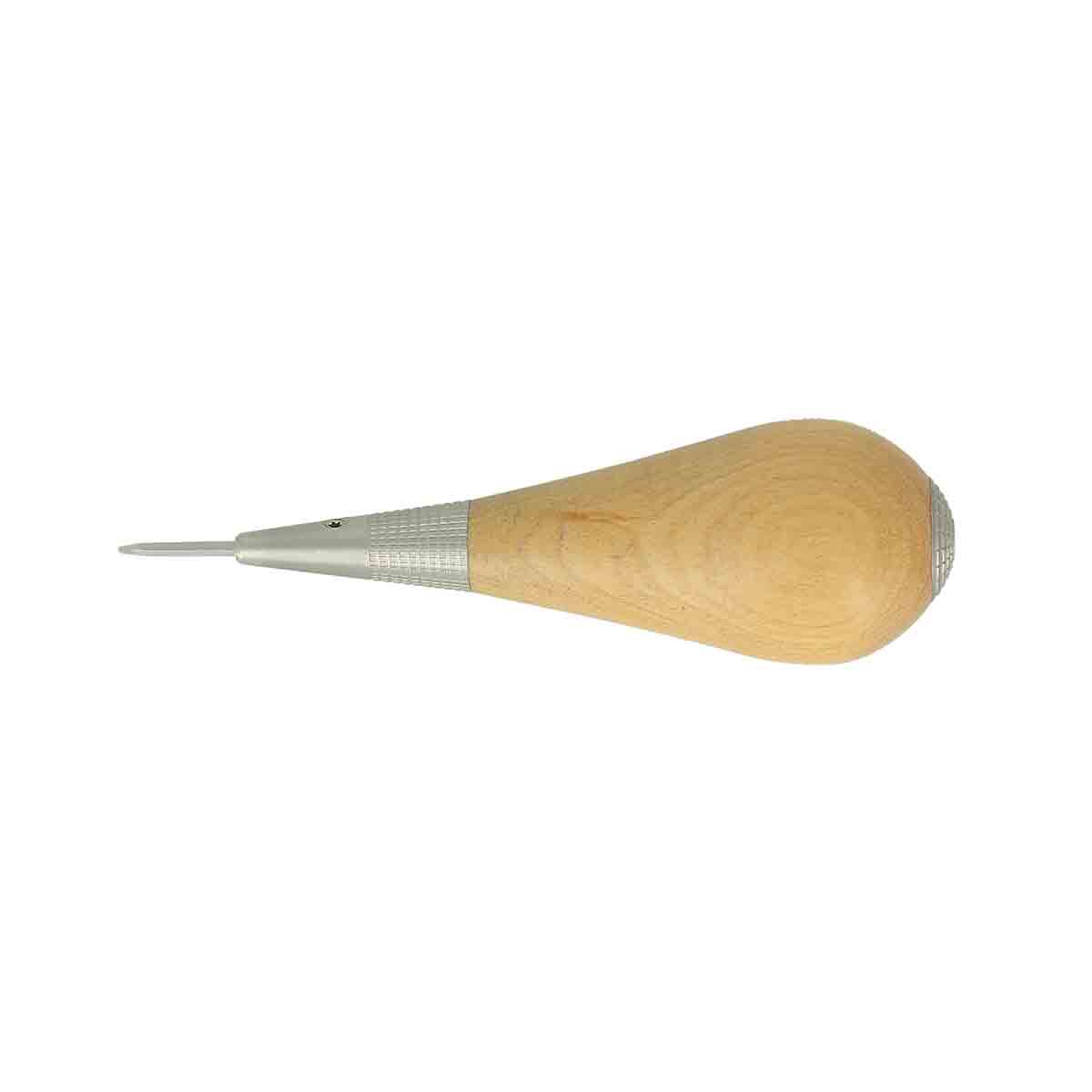 Alêne aux pinces maroquinerie Jérôme David Excellence, 2mm, avec manche en citronnier de Ceylan, outil pour travail du cuir.