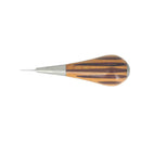 Alêne aux pinces petite maroquinerie Jérôme David, 1,5 mm, outil de couture avec manche en bois exotique.