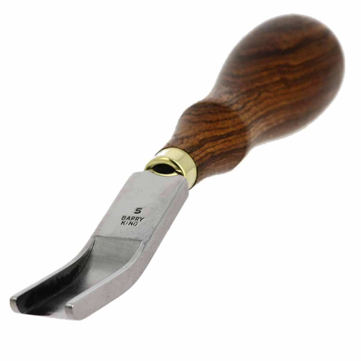 Outil abat carré français Barry King Tools, en acier robuste avec manche en bois, pour travaux de menuiserie.
