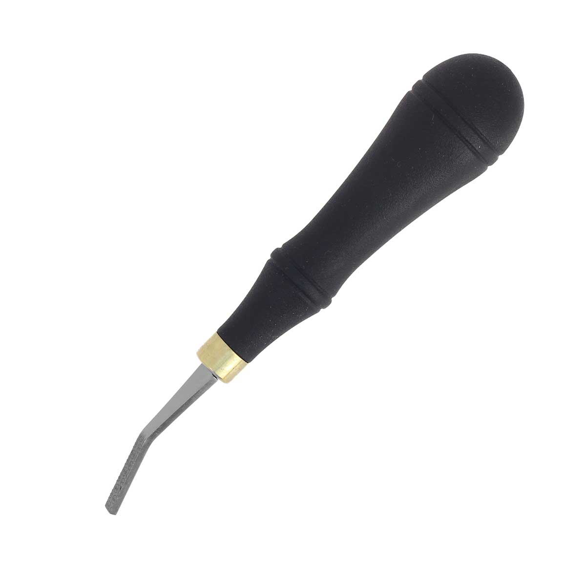 Lime à rasper de précision pour cuir, outil Autres, avec poignée, utilisée pour lisser et préparer le cuir.