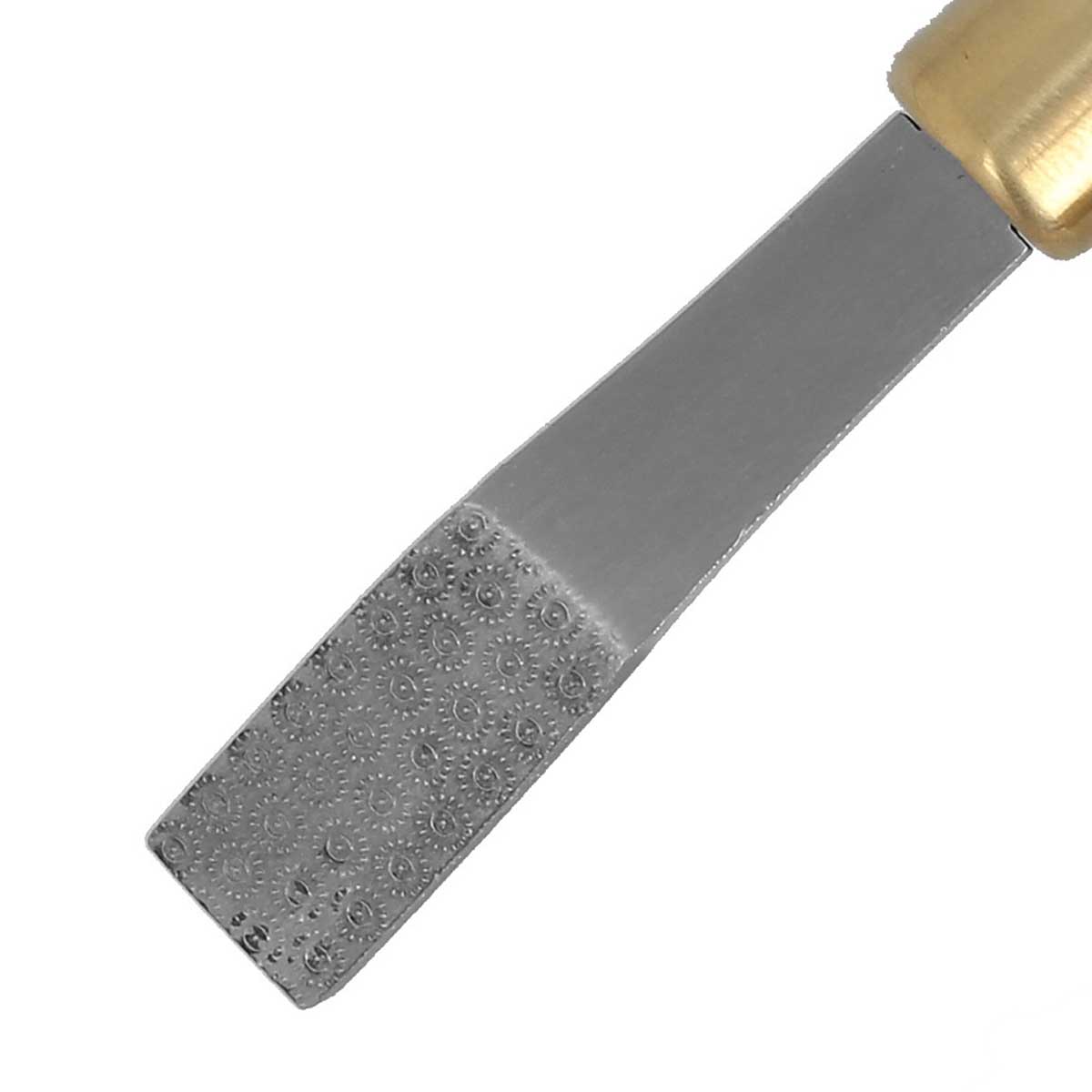 Lime à râper de précision pour cuir, outil de bricolage en métal, avec surface abrasive fine.