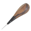 Alêne aux pinces petite sellier Jérôme David, outil avec manche en bois beige, pointe fine de 2,5 mm pour travaux précis.