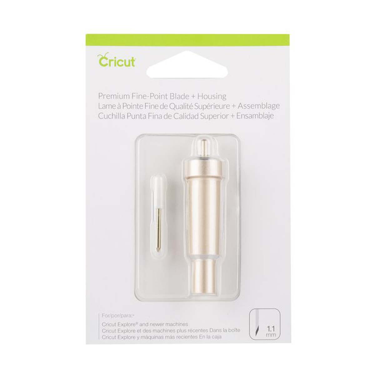 Lame pointe fine premium pour Cricut Explore et Maker avec base, outil de découpe précis et de haute qualité.