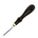 Outil abat carre avec bordure rainurée de la marque Barry King Tools, utilisé pour le travail du bois et la finition.
