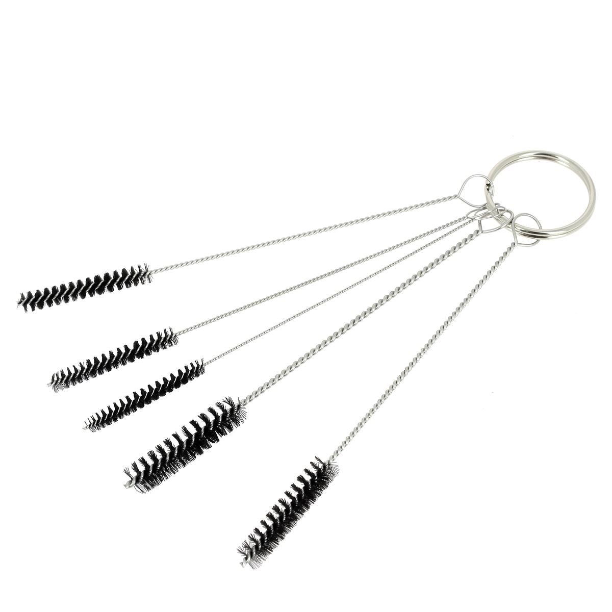 Kit mini brosses de nettoyage pour aérographe, idéal pour les peintures et teintures, avec plusieurs petites brosses.