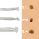 Lot de 3 matoirs Tandy Leather Bevelers lisse pour repoussage, outils pour artisanat en cuir.