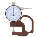 Pige pour mesurer l'épaisseur du cuir, profondeur 30 mm, outil de découpe Deco Cuir, en métal avec échelle graduée.