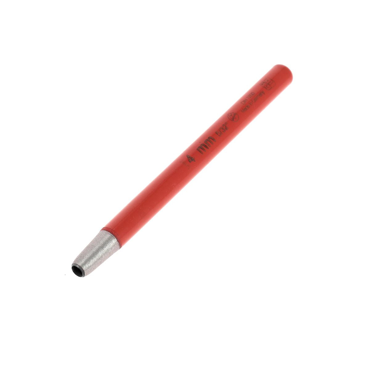 Emporte-pièce à frapper rond avec manche droit, outil de cuisine en acier robuste pour découpe précise.