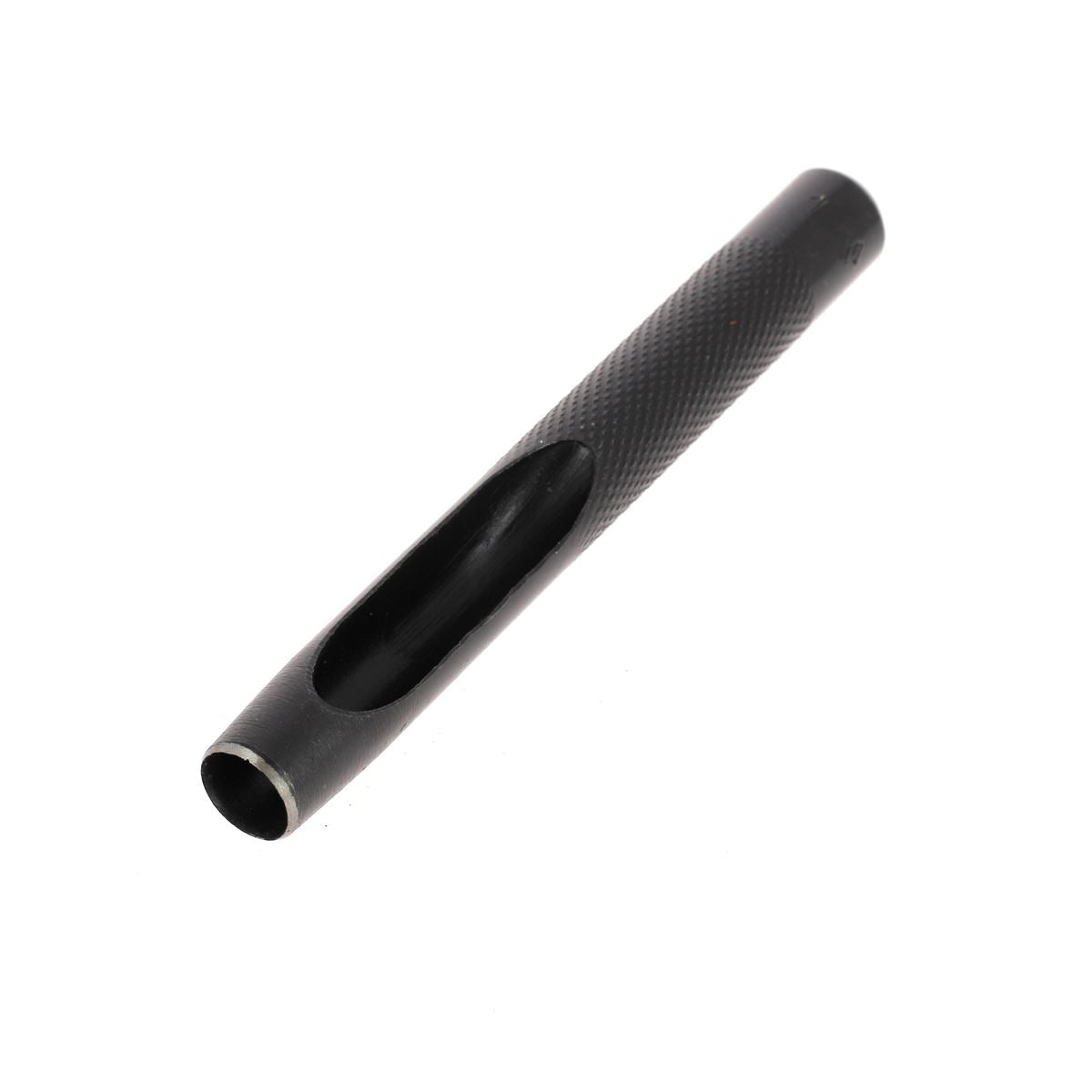 Emporte-pièce à frapper rond avec manche droit, outil en métal pour découper ou façonner des matériaux.