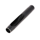 Emporte-pièce à frapper rond avec manche droit, outil en métal pour façonner ou découper des formes en métal ou en pâte.