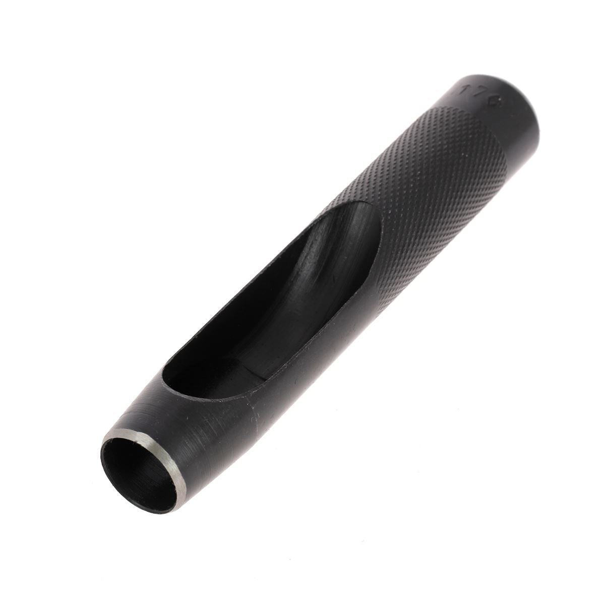 Emporte-pièce à frapper rond avec manche droit, outil pour découper ou façonner en forme ronde, en métal durable.