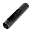 Emporte-pièce à frapper rond avec manche droit, outil de fabrication en métal pour découper des formes circulaires.