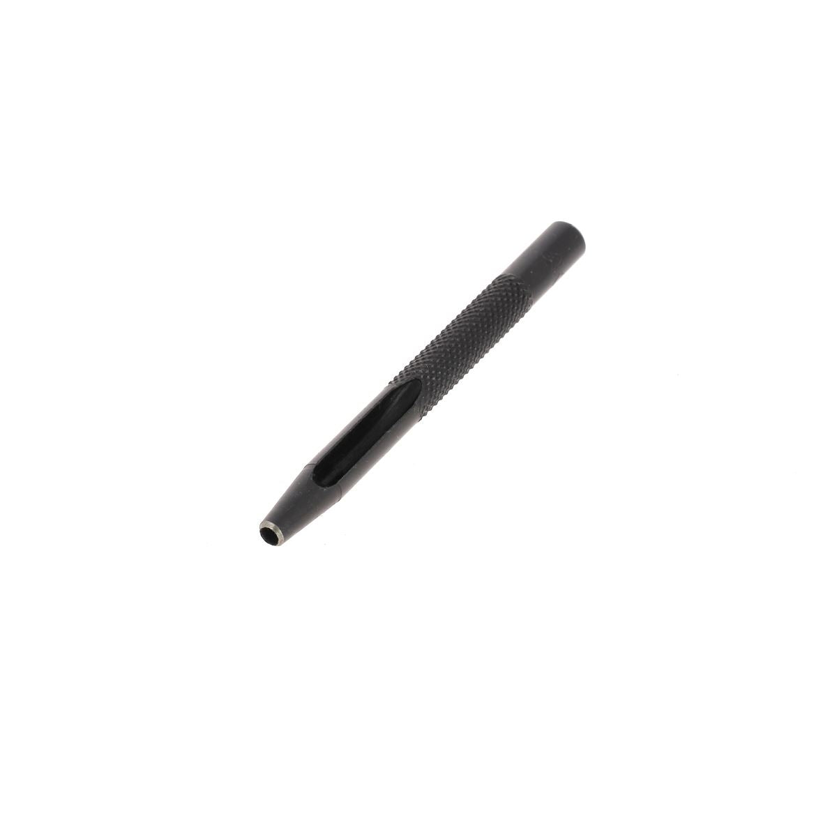 Emporte-pièce à frapper rond avec manche droit, outil de bricolage pour découpe précise en métal.