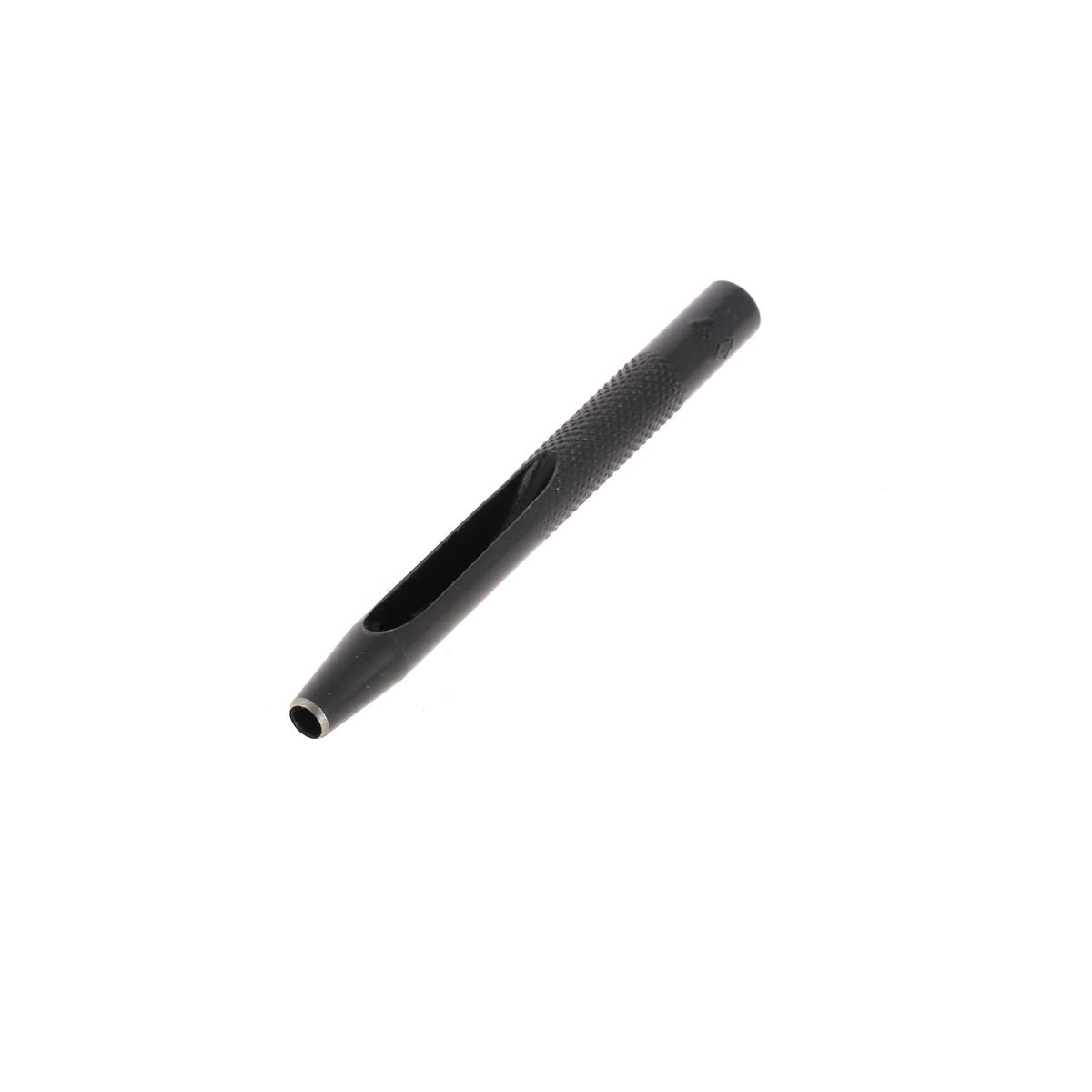 Emporte-pièce à frapper rond avec manche droit, outil de fabrication pour découper des formes en métal ou en pâte.