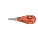 Alêne aux pinces petite maro Excellence Jérôme David, 1,5mm, avec manche en bois de rose, outil de précision pour maroquinerie.
