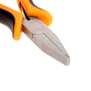 Mini-pince lisse à bec plat et droit Tan Company, 12,5cm, avec manche bi-matière, outil de précision pour travaux délicats.