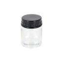 Pot en verre de 22ml pour aérographe, destiné aux teintures et peintures, sans plongeur, pour applications artistiques.