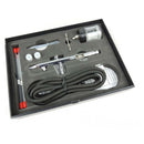 Kit aérographe Fengda FE-182K double action avec 3 aiguilles pour teintures et peintures, outil précis pour artistiques.