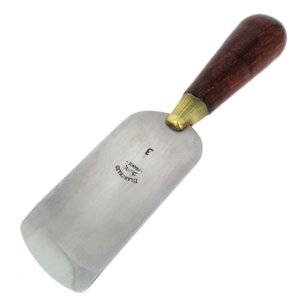 Couteau à parer oblique pour droitier Vergez Blanchard, outil de cuisine avec lame précise pour découpe délicate.