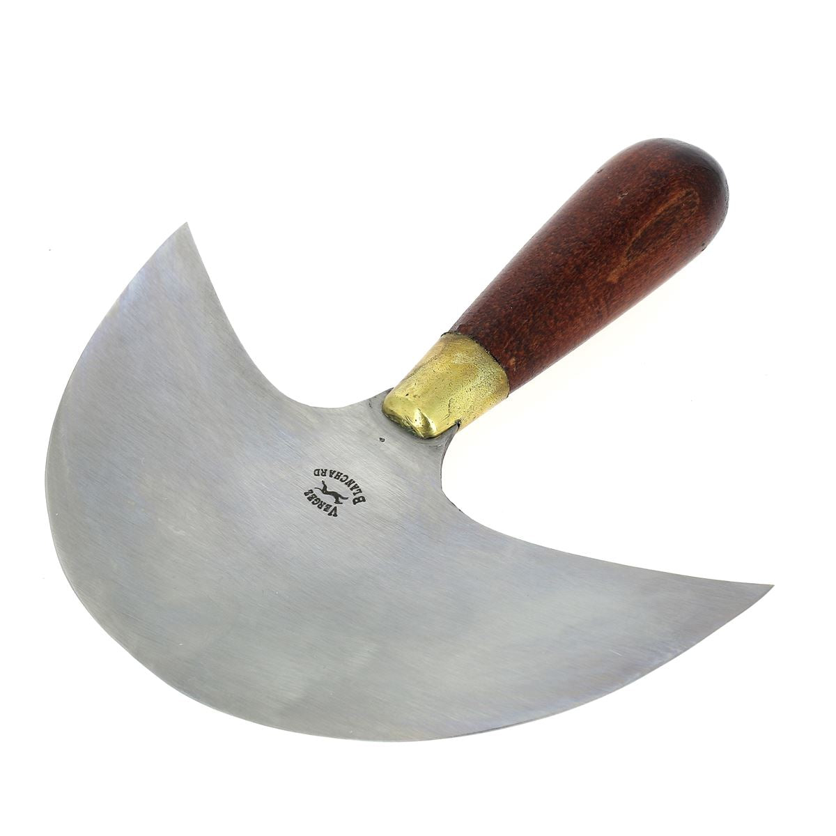 Couteau à pied demi-lune Vergez Blanchard, outil de 175 mm avec lame en acier pour la sculpture ou le travail du bois.
