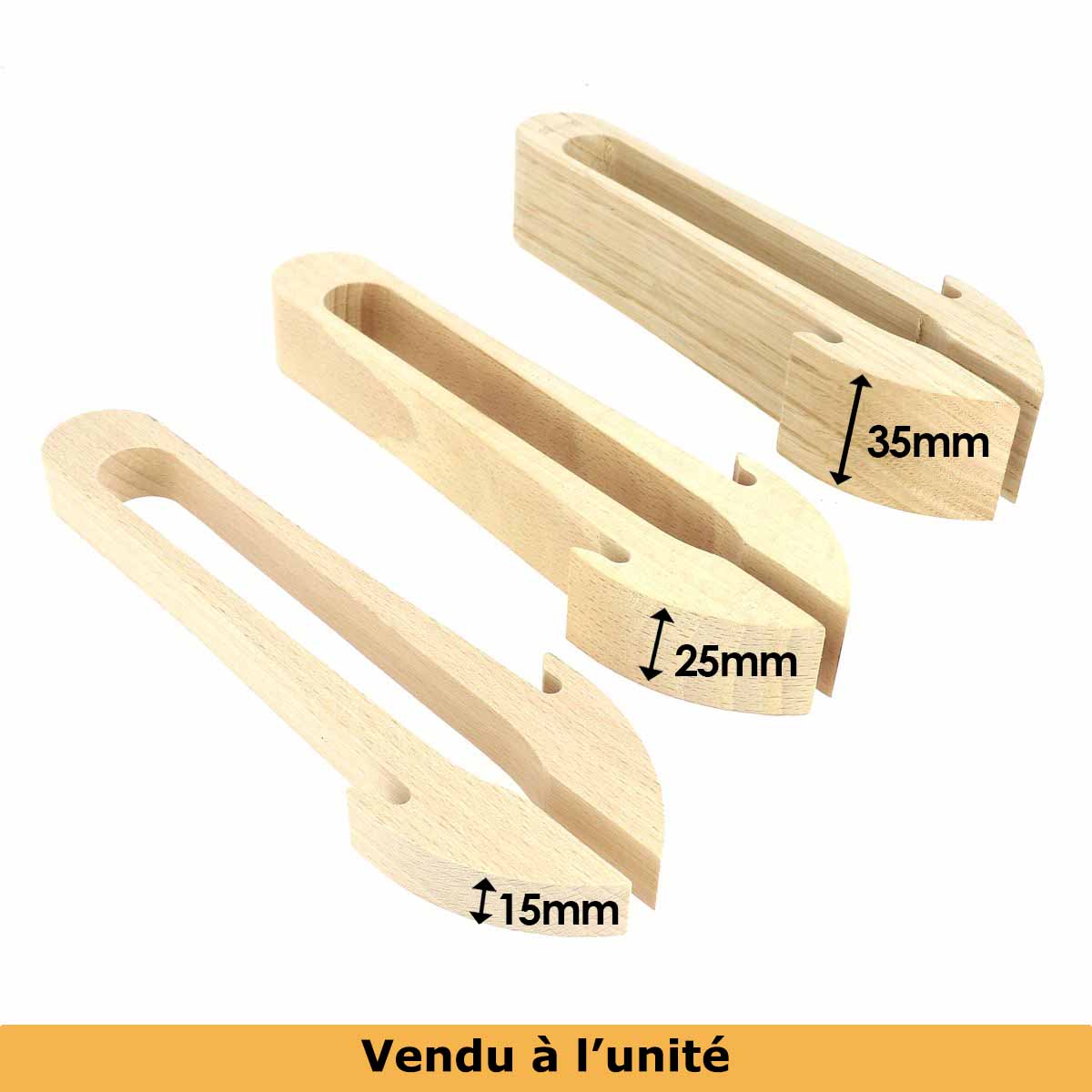 Pince à passant pour pince de sellier pliante Vergez Blanchard, outil de maroquinerie, en métal robuste pour la fixation.