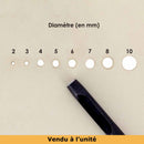 Emporte-pièce à frapper rond Tivoly, outil en métal pour découpe précise, visible en image.