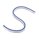 Règle souple incurvée de 30 cm, outil flexible pour tracé précis, marque Autres, visible avec courbure et graduation.