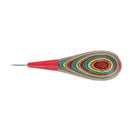 Alêne aux pinces maroquinerie Standard Jérôme David, 2mm, outil pour travail du cuir, avec manche en bois multicolore.