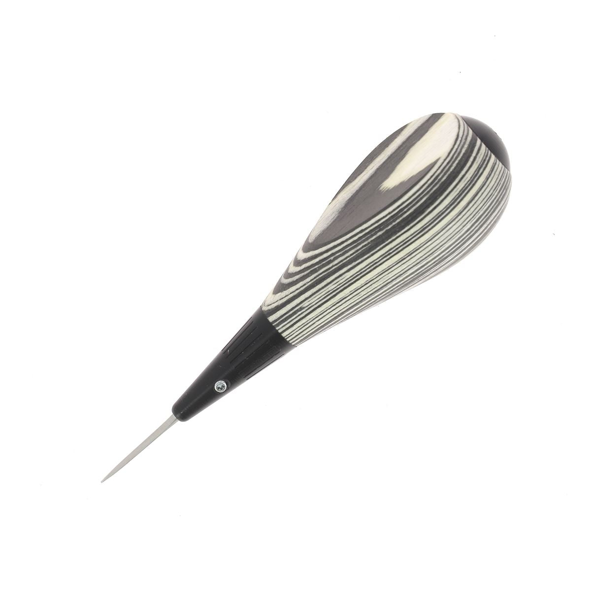 Alêne aux pinces petite sellier Jérôme David, outil en bois de bouleau, 2,5 mm pour travaux de couture et maroquinerie.